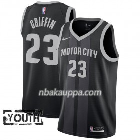 Detroit Pistons Blake Griffin 23 2018-19 Nike City Edition Musta Sininen Pelipaidat Swingman - Lasten